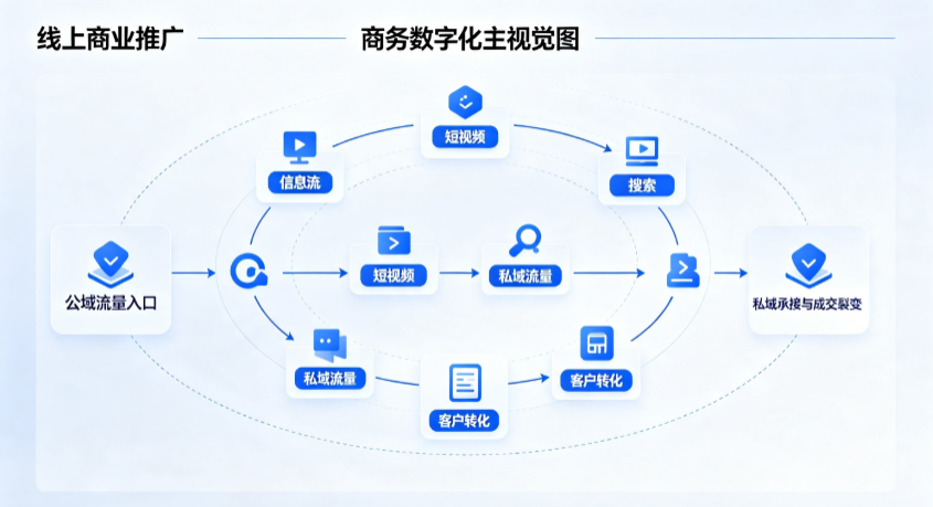 陆川县线上商业推广怎么做？全域流量闭环搭建与低成本转化实战指南